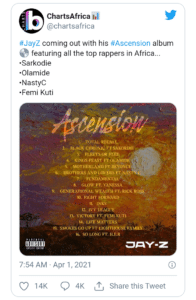 Jai Z invite trois rappeurs africains pour son ultime album ascencion